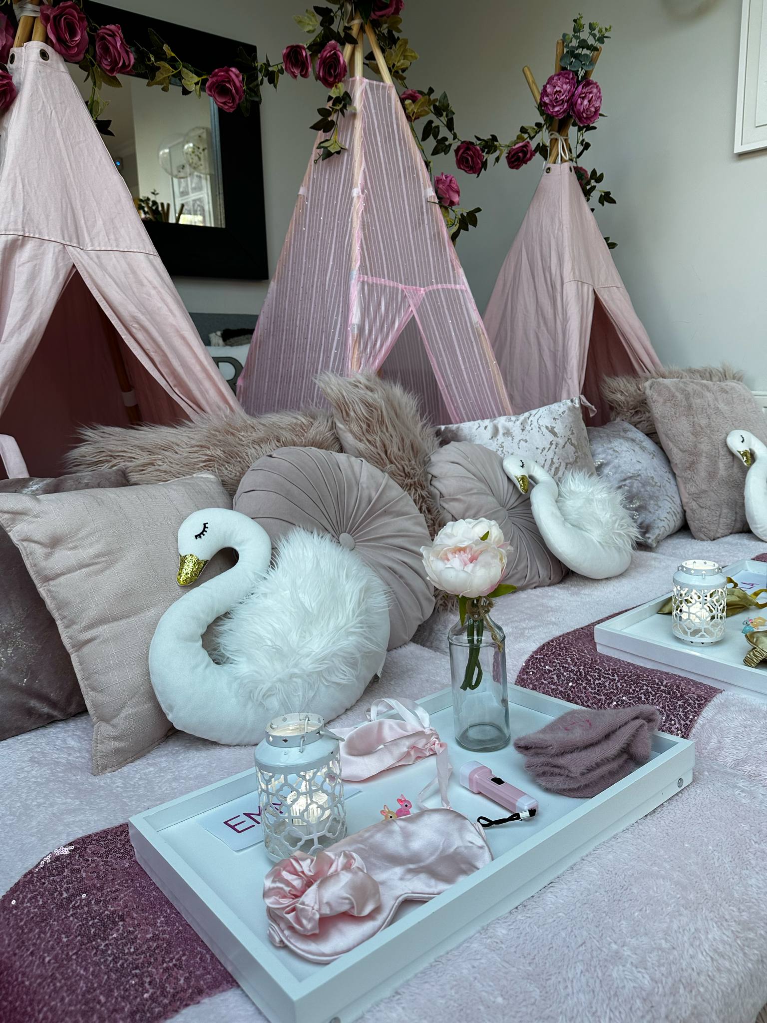 Swanning around party teepee hire Wellington