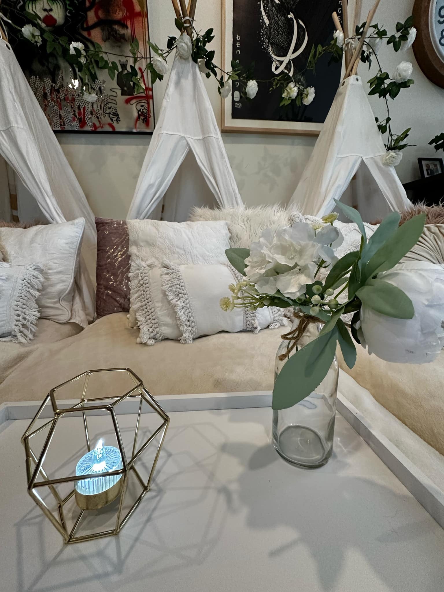 White classic teepee party theme Wellington event business