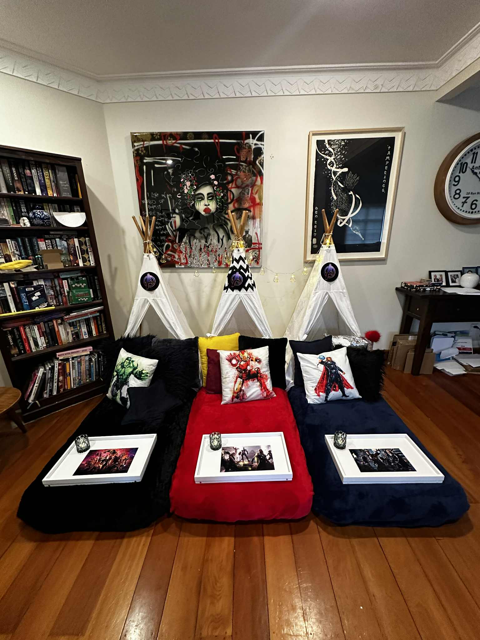 Wellington teepee parties Avengers themed