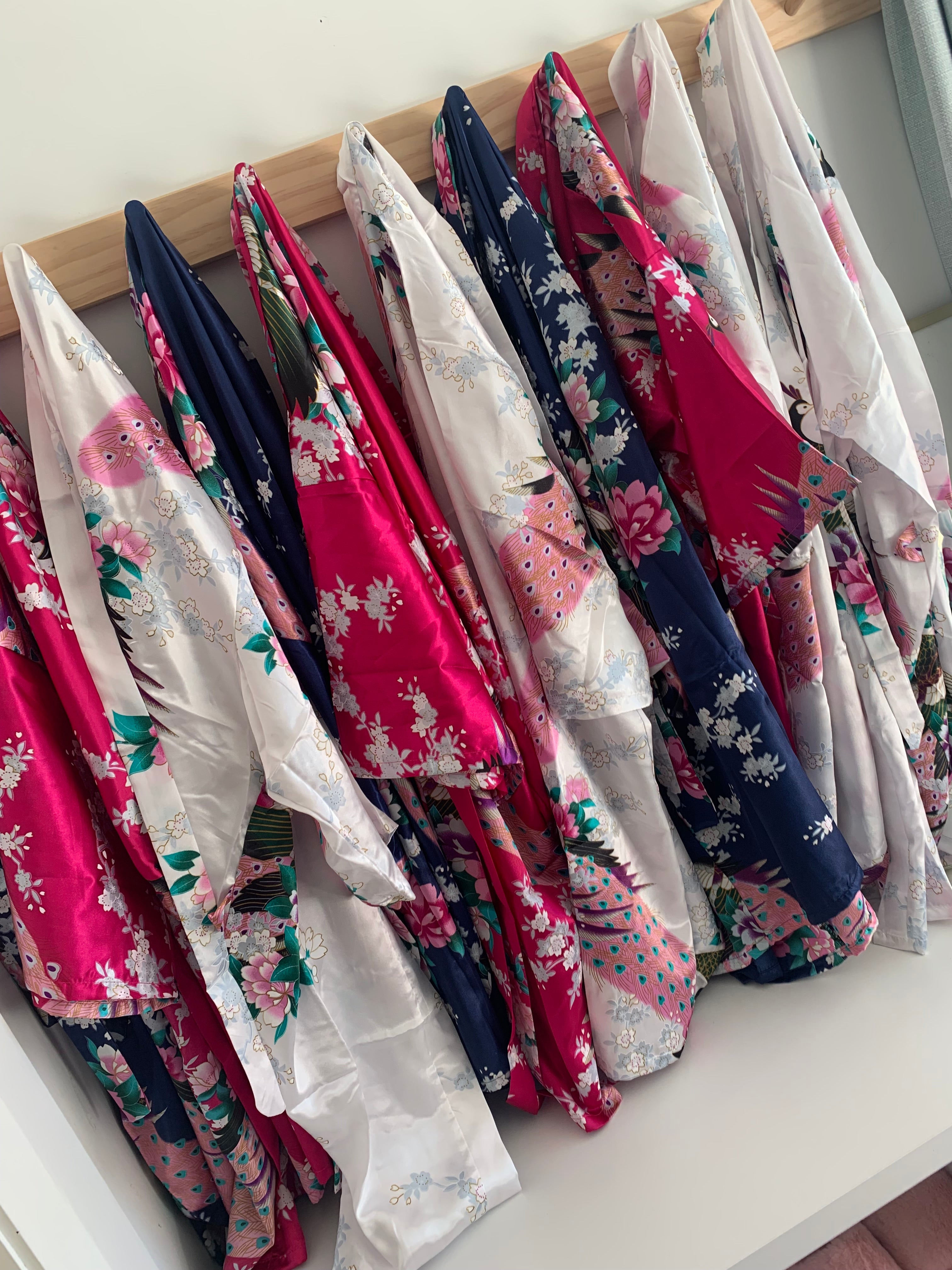 Hire our silk robes for your next pamper party