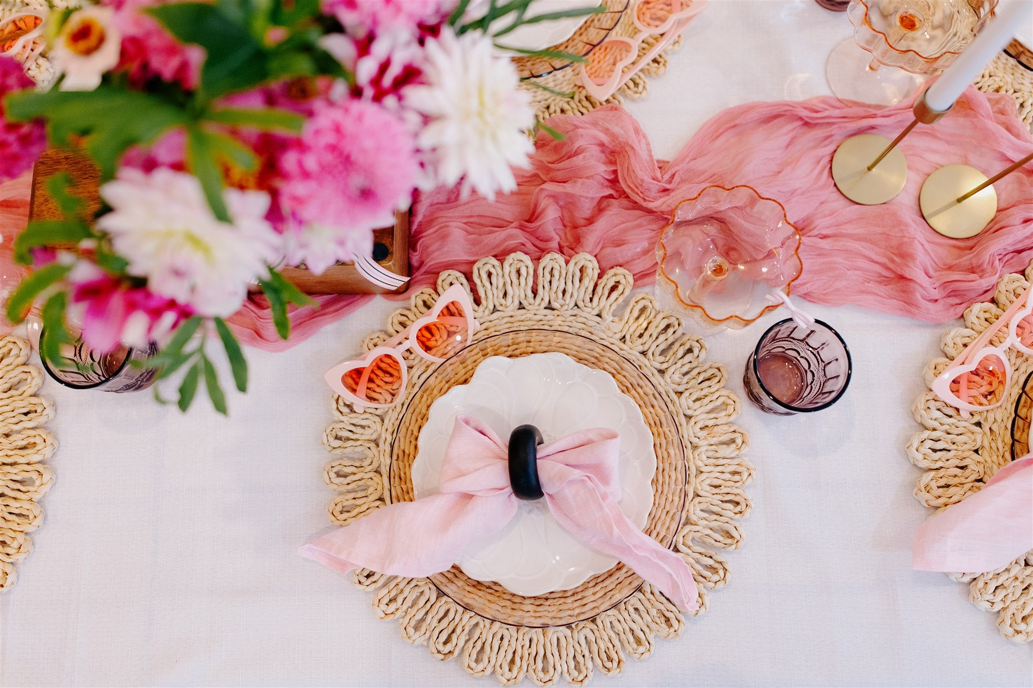 Perfect for a hens party our luxury pink picnic setup is sure to impress