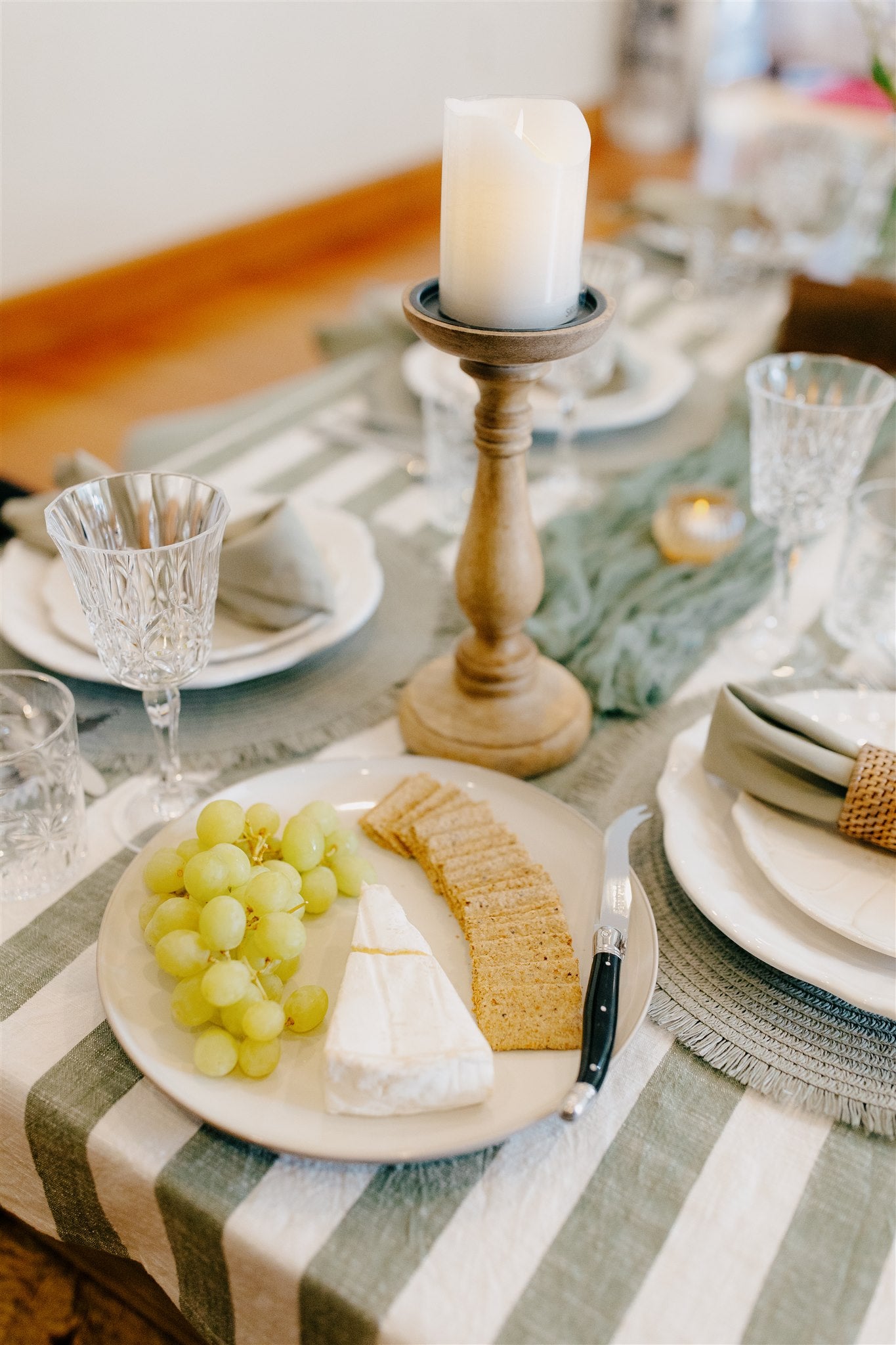 Pretty sage picnic party theme Wellington events