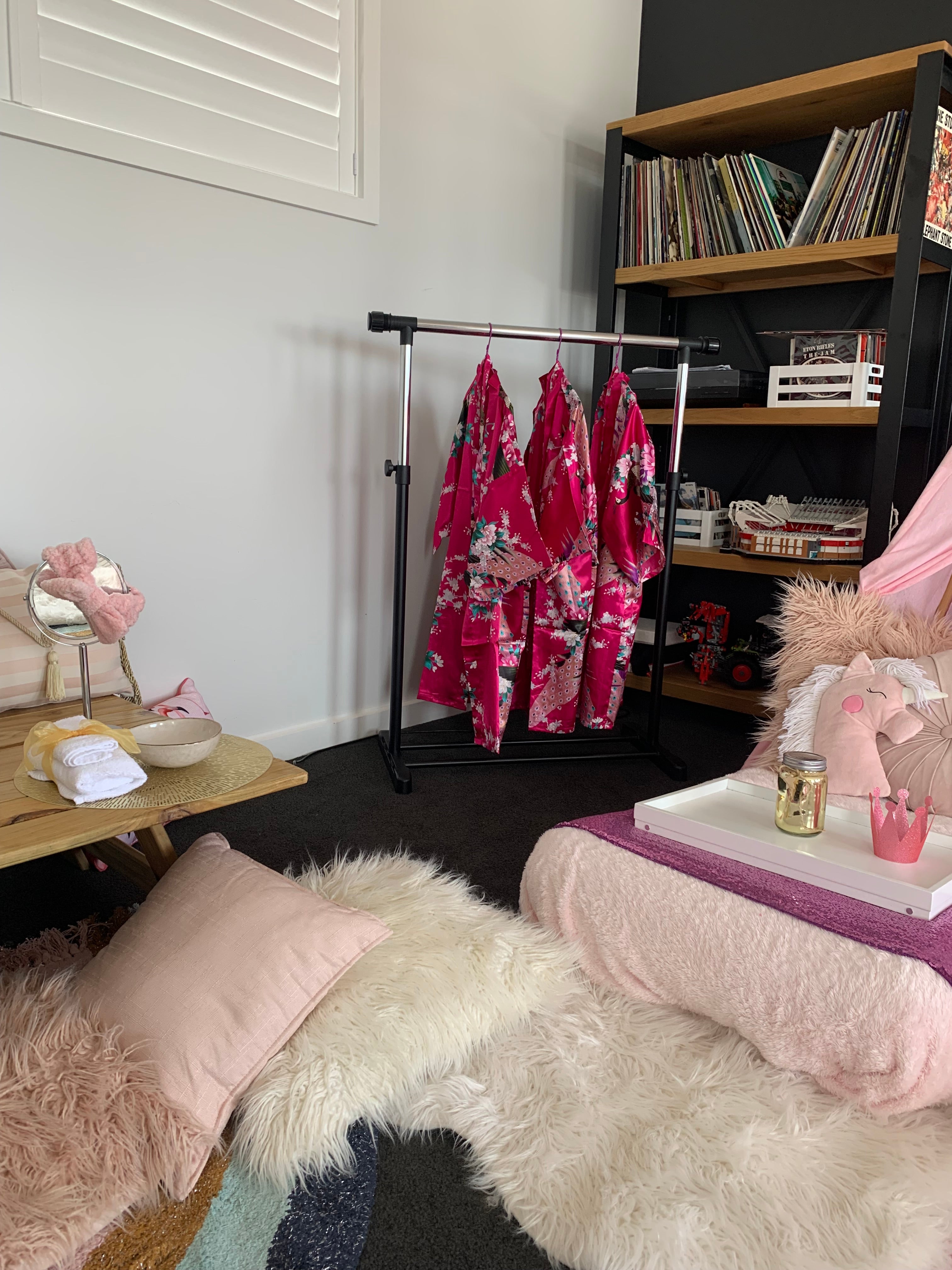 At home spa day using our silk robes anywhere in Wellington