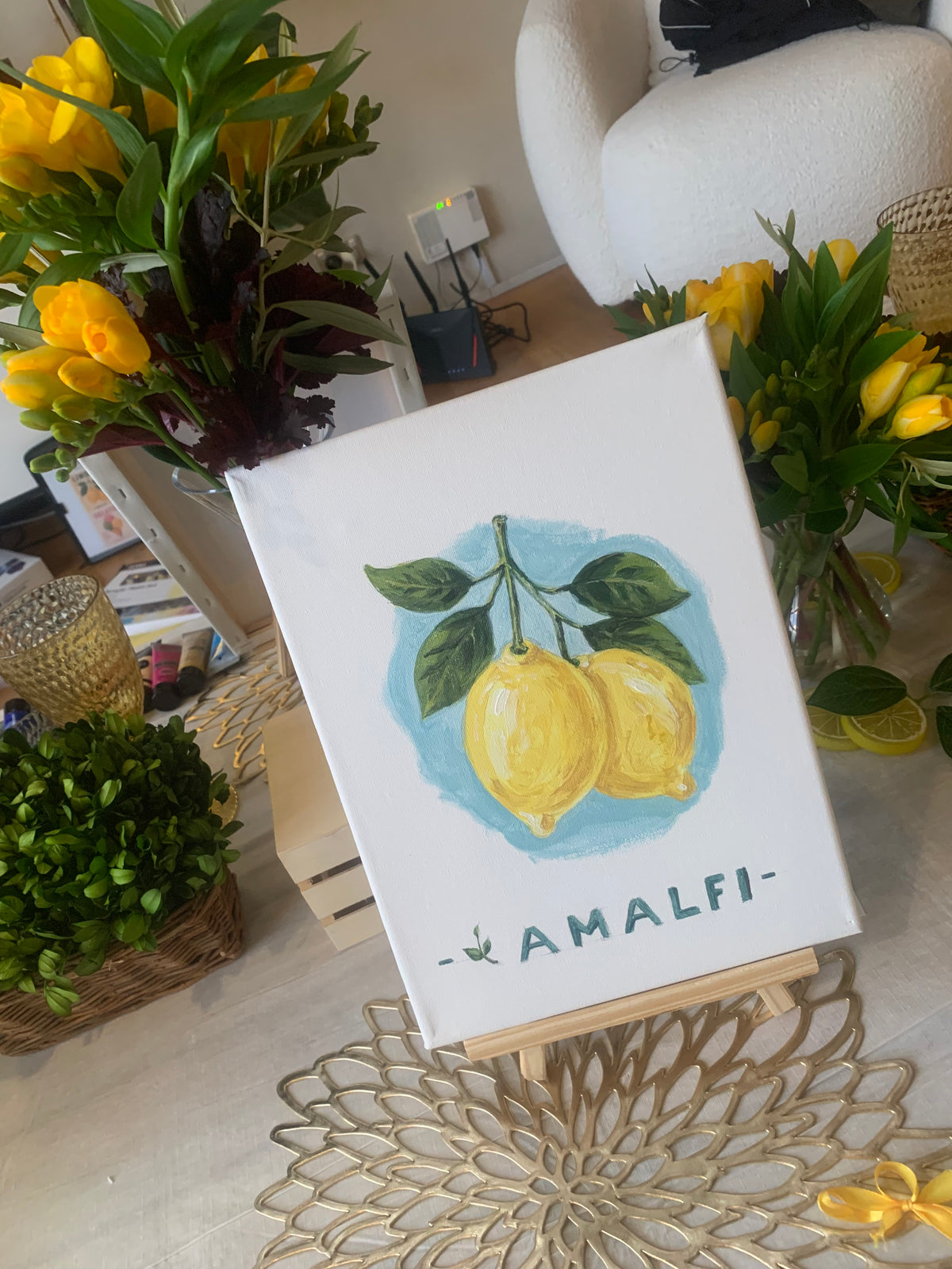 Sip and paint Amalfi style in Wellington perfect girls party ideas