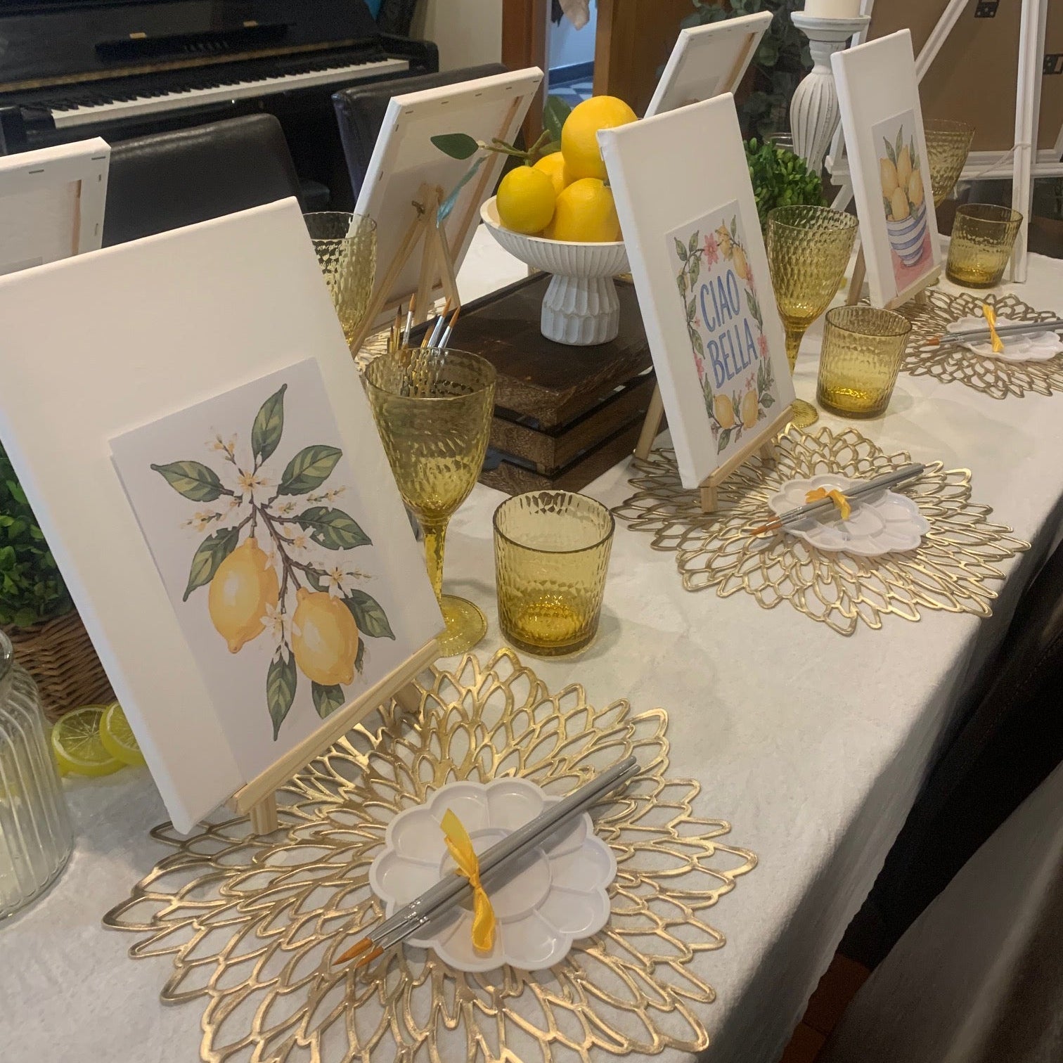 Amalfi inspired Paint and Sip party in your home anywhere in Wellington