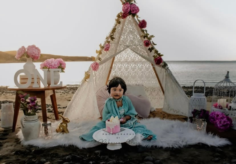 Teepee photoshoot Wellington first birthday ideas