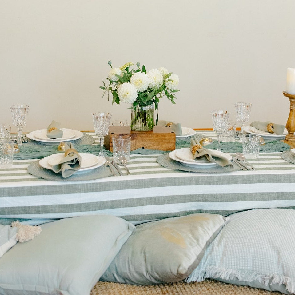 Striped Sage Beauty luxury picnic setup Wellington