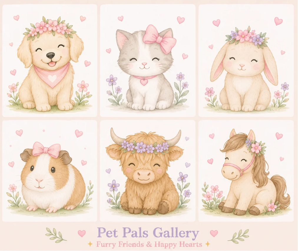 Our gorgeous cuddly pets make perfect painting templates for your kids art party in Wellington